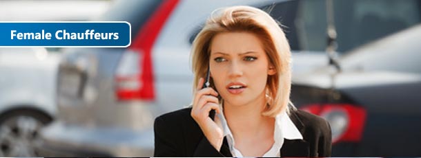 female passenger calling a taxi cab