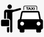 person hailing a taxi