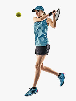 tennis player playing