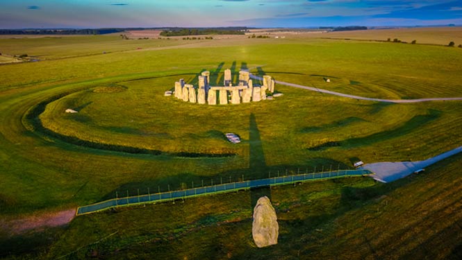 stonehenge from the air
