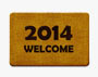 welcome mat with the year 2014